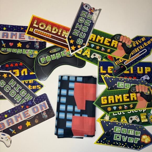 Gaming Birthday Banner Set 11 Years Old 6ft x 4ft - Picture 4 of 4